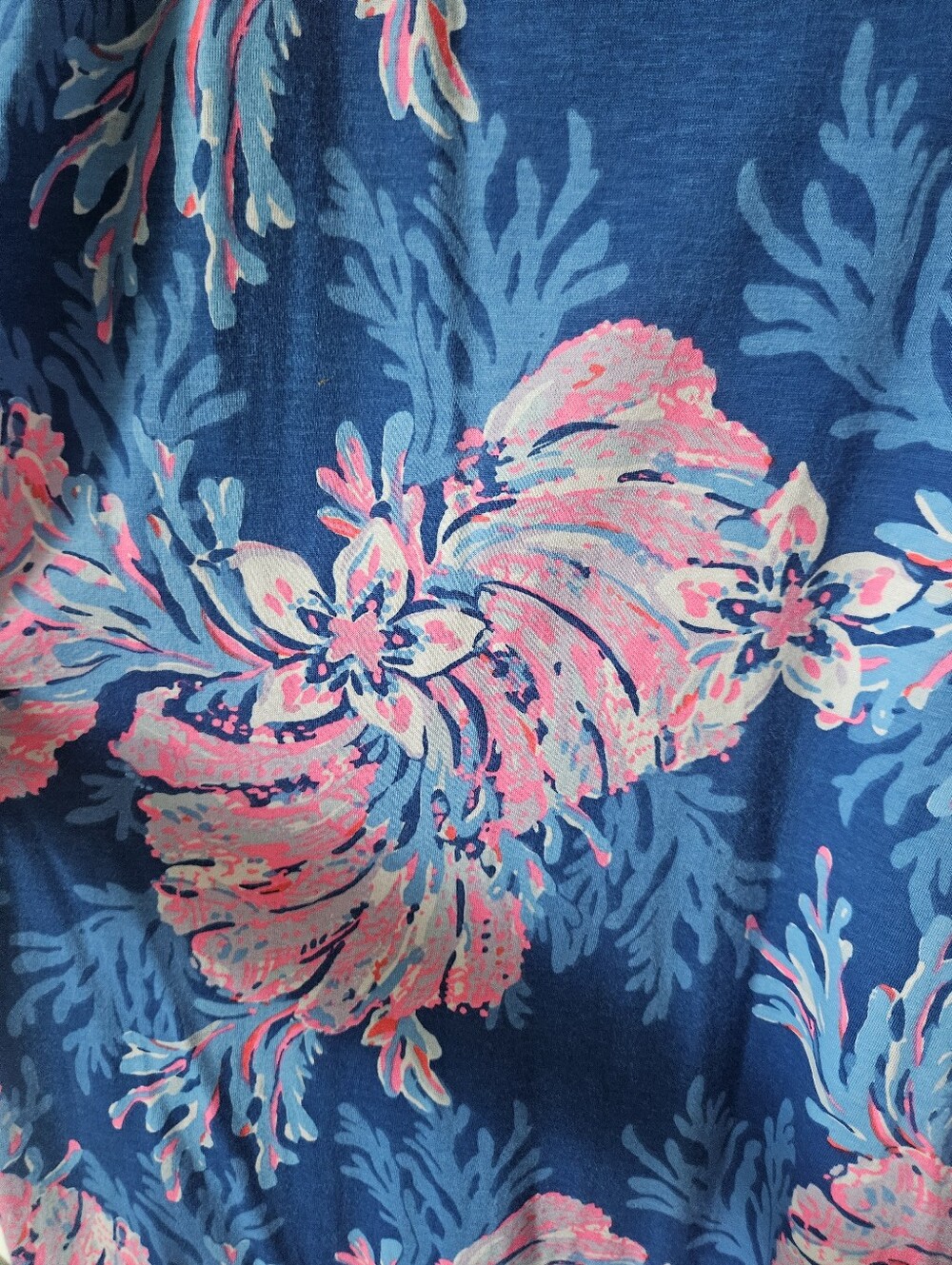 Lilly Pulitzer Blue & Pink Floral Midi Dress Size XXL - Picture 3 of 7